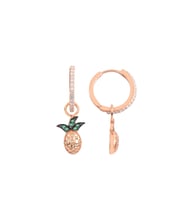 Söğütlü Silver Gümüş ananas  halka küpe