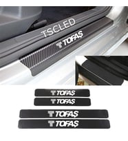 Tofaş Karbon Kapı Eşiği Koruma Sticker Yapıştırma (4 Adet)