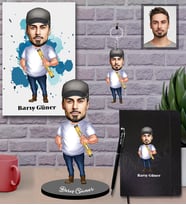 Kişiye Özel Mühendis Karikatürlü 5 li Hediye Seti Bay-2