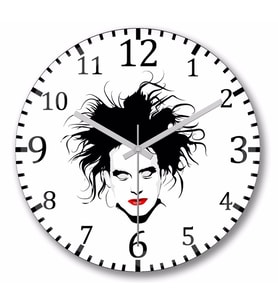 The  Cure Duvar Saati Bombeli Gercek Cam