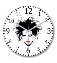 The  Cure Duvar Saati Bombeli Gercek Cam