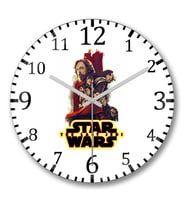 Star Wars  Duvar Saati Bombeli  Gercek Cam