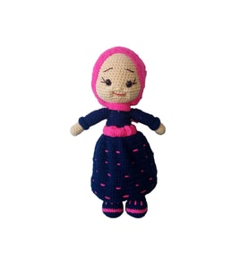 Amigurumi organik oyuncak bebek hanım kiz (Karışık)