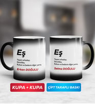 İkili Eş Sihirli Kupa Bardak