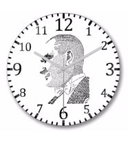 Atatürk   Duvar Saati Bombeli Gercek Cam