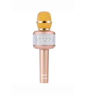 Doppler Ktv250 Altın Bluetooth Karaoke Mikrofon-Işık&SüngerHediye