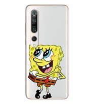 Süngerbob Tasarımlı Süper Şeffaf Silikon Telefon Kılıfı Xiomai Mi10-pro
