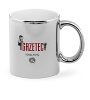 BK Gift Kişiye Özel Mesleki Gazeteci Krom Kupa Bardak  1