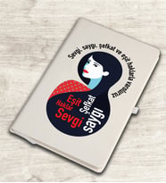 Kadın Sevgi Şefkat Saygı Temalı Defter 81719