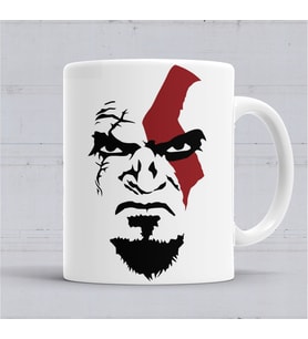 God Of War Kratos Kupa Bardak Porselen
