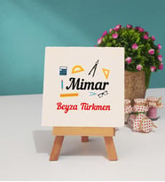 Mimar Hediye Kişiye Özel Mimar Dekoratif Taş Baskı