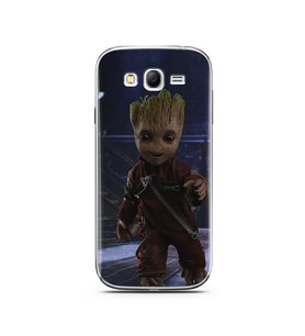 Baby Groot Tasarım Süper Şeffaf Silikon Telefon Kılıfı Samsung Grand Neo