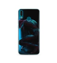 Örümcek Adam Tasarım Süper Şeffaf Silikon Telefon Kılıfı Huawei Y9 2019