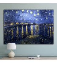 Vincent Van Gogh Stars, Reflection Yıldızlar Kanvas Tablo