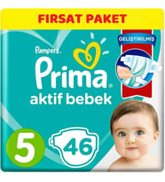 Prima Bebek Bezi Beden:5 (11-16Kg) Junior 46 Adet Fırsat Pk