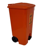Tıbbi Atık Kovası 85 lt Tekerlekli Pedallı İç Kovasız