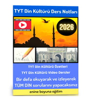 2026 TYT Din Kültürü ve Ahlak Bilgisi Ders Notları (Video Dersler)