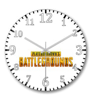 Pubg Logo Duvar Saati Bombeli Gercek Cam