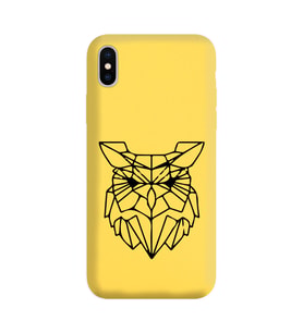 Iphone Xs Max Çizgi Tasarımlı Sarı Lansman Telefon Kılıfı