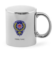 BK Gift Kişiye Özel Mesleki Polis Krom Kupa Bardak  2