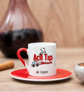 Acil Tıp Teknisyeni Türk Kahvesi Fincanı