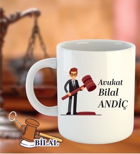 İsme Özel Avukatlar Günü Kupa Bardak ve Anahtarlık