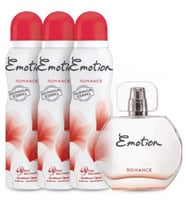 Emotion Romance EDT Parfüm 50 ml + Deodorant 3 x 150 ml