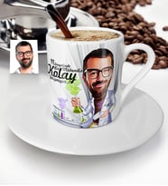 BK Gift Kişiye Özel Bay Kimya Mühendisi Karikatür Türk Kahvesi Fincanı  1