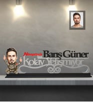 Kişiye Özel Asker Karikatürlü Kolay Yetişmiyor Ahşap Biblo Bay-2