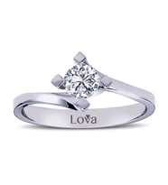 Lova F Renk 0,41 Karat Pırlanta Tektaş Yüzük - 1070033