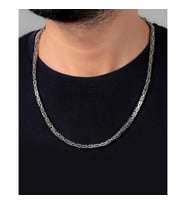 Erkek Kral Gümüş Zincir Kolye 4mm 70 cm