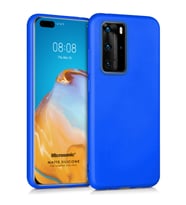 Microsonic Matte Silicone Huawei P40 Pro Kılıf Mavi