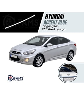 Hyundai Accent Blue Solaris Krom Bagaj Çıtası 2011 üzeri P.Çelik