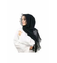 Siyah İğne Oyalı Şal