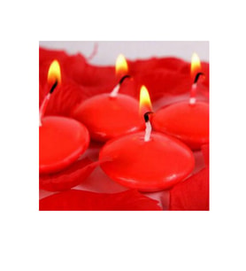 10 Adet Kırmızı Yüzen Tea Light Mum