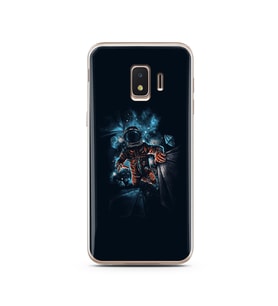 Uzay Boşluğu Tasarım Süper Şeffaf Silikon Telefon Kılıfı Samsung J2 Core