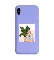 Lila Lansman Telefon Kılıfı Iphone XS