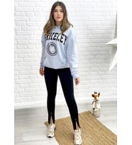 Açık Mavi Berkeley Kapüşonlu Sweatshirt