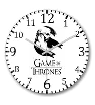 Game Of Thrones Duvar Saati Bombeli  Gercek  Cam