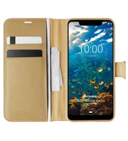 Microsonic Casper Via P3 Kılıf Delux Leather Wallet Gold