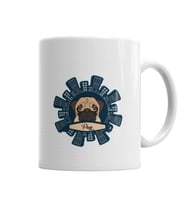Pug Köpek Kupa Bardak Porselen