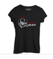 Burç - Scorpio Queen Siyah Kadın Tshirt