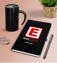 BK Gift Kişiye Özel Eczane Siyah Defter Kalem Termos Mug Seti-1 (Model 1)