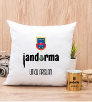 Jandarma Yastık ve Gold Kupa Bardak