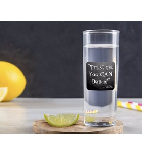 BK Gift Kişiye Özel Renkli Baskılı Trust Me You Can Dance Tasarımlı Vodka Bardağı-2 (Beyaz)