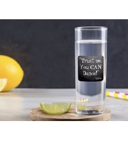 BK Gift Kişiye Özel Renkli Baskılı Trust Me You Can Dance Tasarımlı Vodka Bardağı-2 (Beyaz)