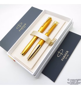 Parker Urban Premium Desenli Metal Roller Kalem + Tükenmez Kalem  İsme Özel Kalem  Hediyelik Kalem