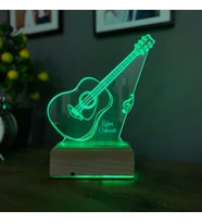 Kişiye Özel Lazer Kesim 3D Tasarım Led Klasik Gitar Aydınlatma