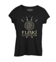Vikings - Floki Siyah Kadın Tshirt