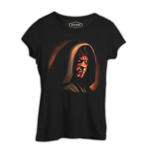 Darth Maul Siyah Kadın Tshirt